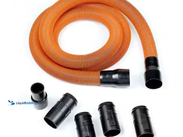 Lot 49-3472132 - RDIGID 1-7/8 in. x 10 ft. LA2570 Locking Professional Vacuum Hose Shop Vacuum Attachment Kit for RID...