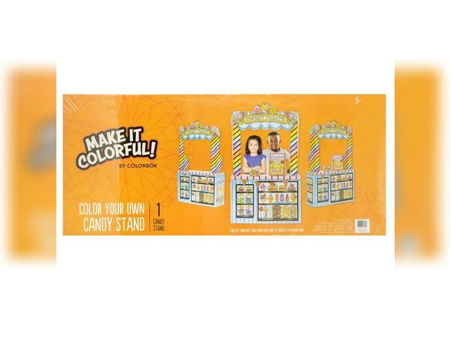 Lot 499-208 - Colorbok Color your own Candy Stand
7 pre-cut corrugate pieces with fold lines to create a fun candy...