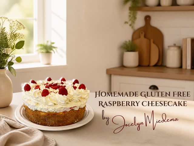 Lot 499-300 - Homemade - Gluten Free Raspberry Cheesecake made by Jocelyn Miedema. Thank-you Jocelyn for this deli...