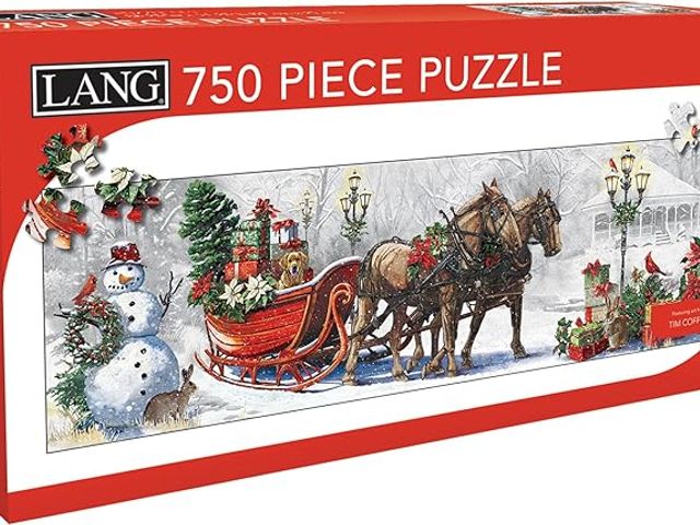 Lot 499-407 - Lang 750 piece puzzle. Christmas. Retail is $22.85.