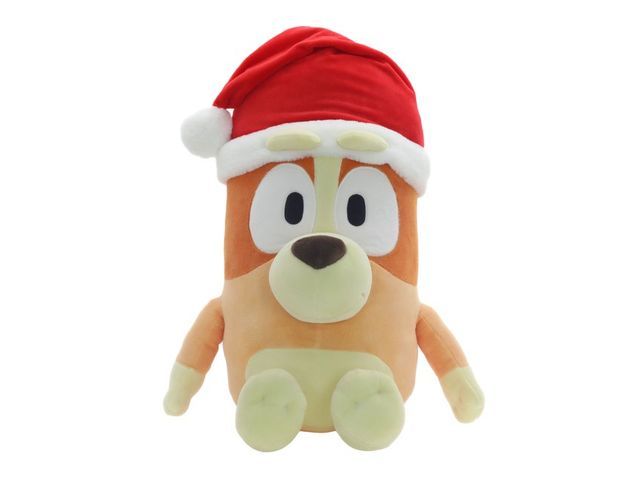 Lot 499-10091 - 1 New Bingo Plush with Red Santa Hat