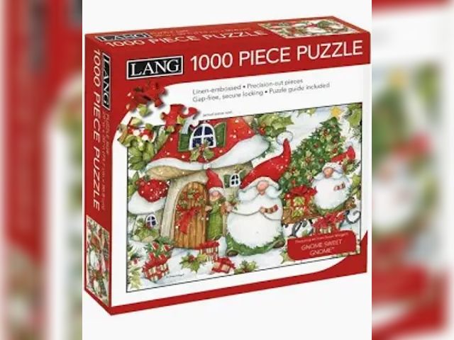 Lot 499-209 - LANG 1000 pc puzzle- Gnome Sweet Gnome