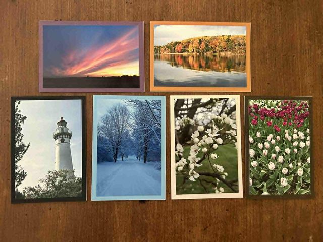 Lot 499-230 - 'Seasons' cards with envelopes- Set of 6 - Blank inside
Thank you Roseanne VanSolkema for this donat...