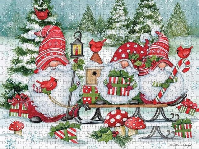Lot 499-406 - Lang 500 piece puzzle. Christmas. Retail is $14.99.