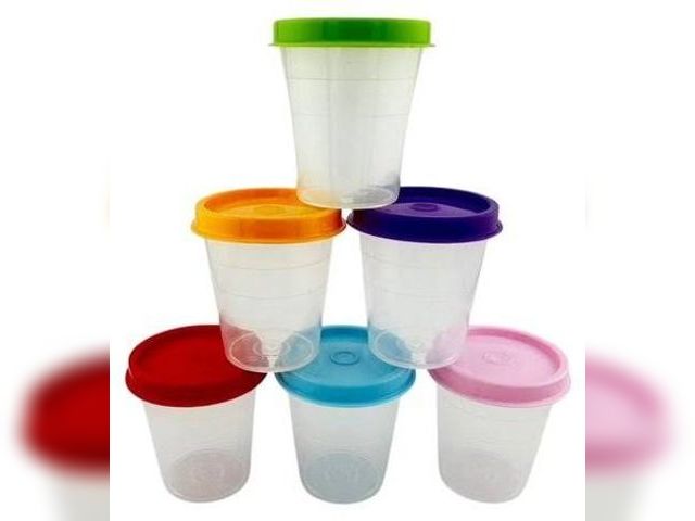 Lot 499-518 - Tupperware Tupper Mini Containers. Set of 12. 12 Transparent Mini containers( 2 oz.) , and Tupper Mi...