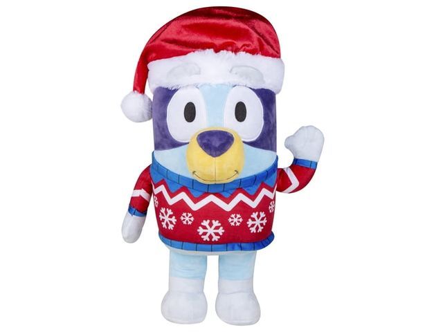 Lot 499-10090 - 1 New Christmas Plush Greeter Bluey