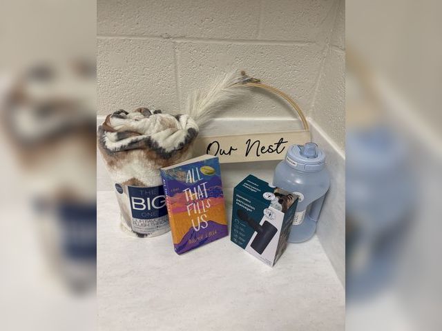 Lot 499-031 - Cute feathery sign. Cuddle up in a new blanket with a good book. Give yourself a massage to relieve ...