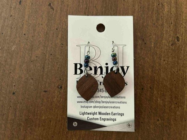 Lot 499-242 - BenJoy Earrings- lightweight wooden earrings
Thank you BenJoy for the donation!