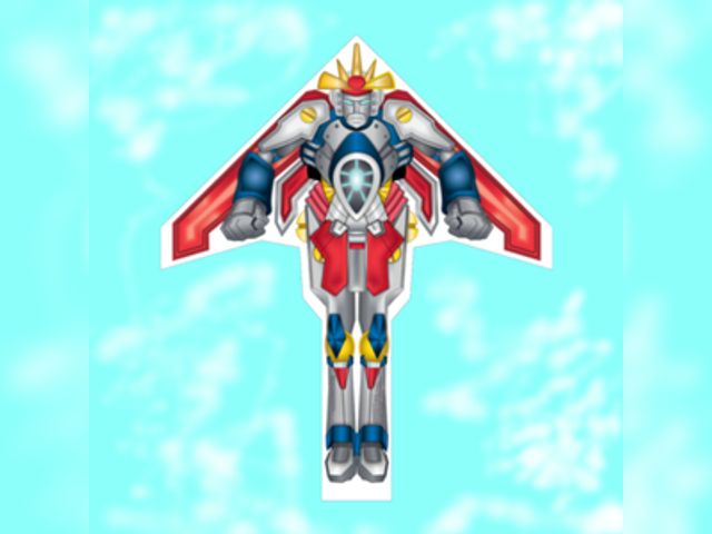 Lot 499-414 - Sonic Wings Delta Kite. Robot 51 inch Tall. Retail is $18.99.