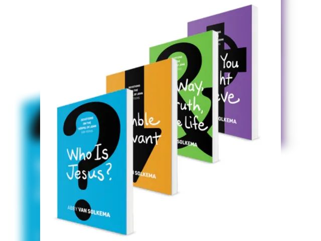 Lot 499-521 - Devotions on the Gospel of John for Teens (4-volume set.) by Abby Van Solkema.  Titles include: Who ...