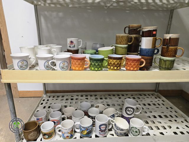 Lot 53-683 - Large Lot of Vintage and Collectible Coffee Mugs - Fire King, Starbucks and more! Great to re-sell o...