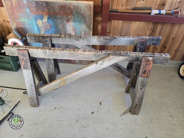 Lot 53-724 - Wooden 5' Saw Horses