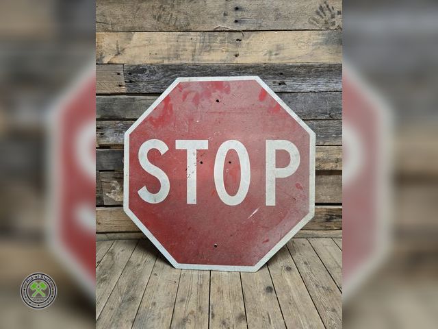 Lot 53-1089 - Retired Transportation STOP Sign - Measures: 24"x24"