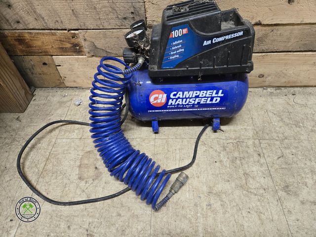 Lot 53-2033 - Campbell Hausfield 100psi Electric Air Compressor - works