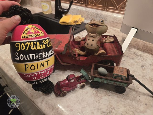 Lot 53-613 - Lot of Vintage Metal Toys - Includes: Metal Toy Car, Truck, Wagon and other vintage items