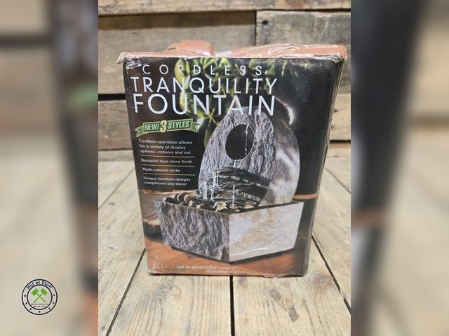 Lot 53-1043 - Small Table Top Tranquility Water Fountain in original box