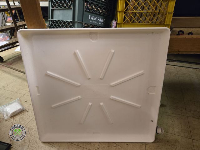 Lot 53-559 - Washing Machine Drain pan - New. 27"x30" ID