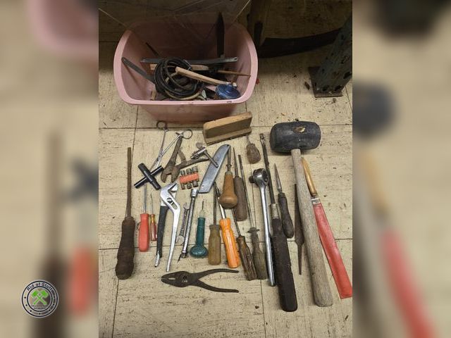 Lot 53-1004 - Lot of Misc Assorted Hand Tools - Several Screwdrivers, Rubber Mallet, Wrenches, Pliers and more (C1...