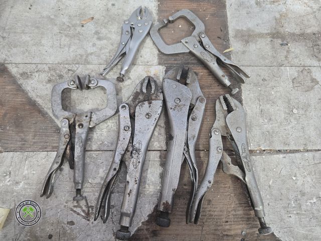 Lot 53-573 - Plier Lot - Includes: C Clamp Clamping Pliers and more