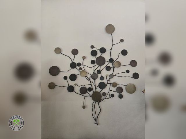 Lot 53-547 - Large 39" Metal Wall Art Decor