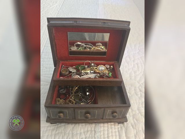 Lot 53-505 - Jewelry Box filled with misc jewelry