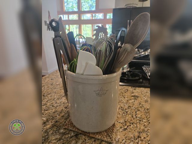 Lot 53-539 - Kitchen Utensil Lot in Vintage Crock