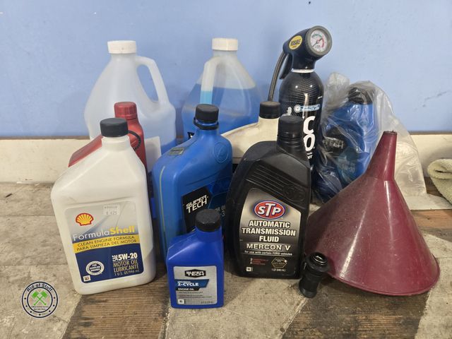 Lot 53-615 - Lot of Misc Oils, Windshield Washer Fluid and more