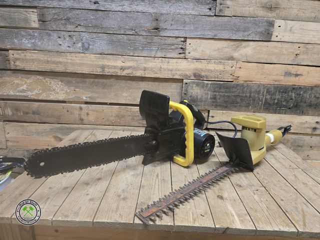 Lot 53-819 - Electric Hedge Trimmer and Electric 14" Chainsaw - Both Work. (C16T)