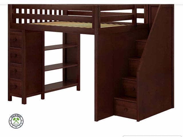 Lot 53-2046 - Wooden Bunk Beds with Mattresses. All Disassembled. Picture is similar to the main photo, not exactl...