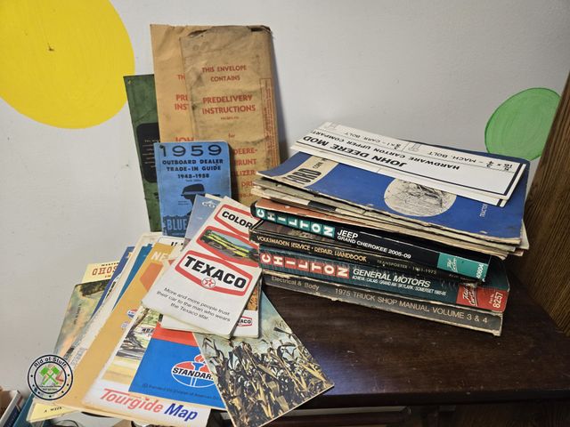 Lot 53-733 - Lot of Vintage Chilton Car Manuals, Vintage Road Maps, 1950s motor book and other ephemera (BSMT-3)