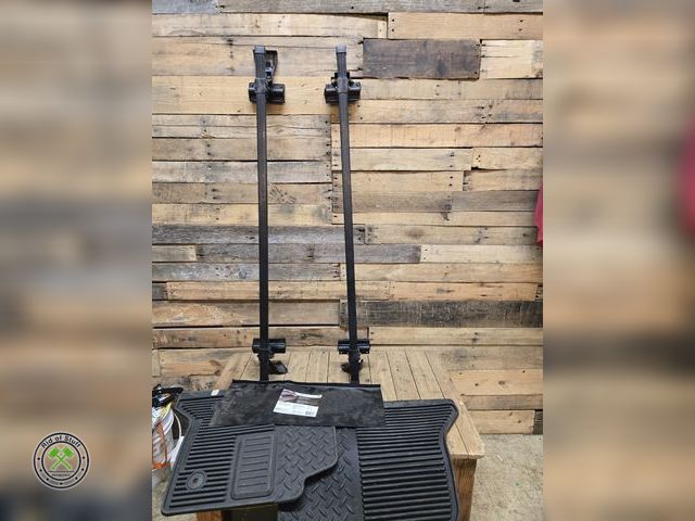 Lot 53-825 - Rubber Car Mats, 2 Metal Roof Bars