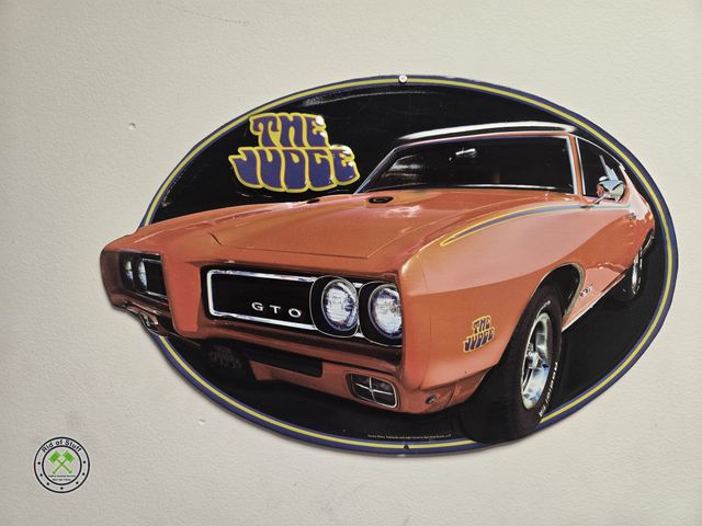Lot 53-673 - Metal GTO The Judge Wall Sign - 12"