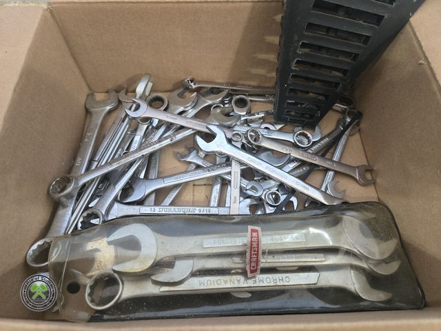 Lot 53-580 - Box full of multiple sized wrenches