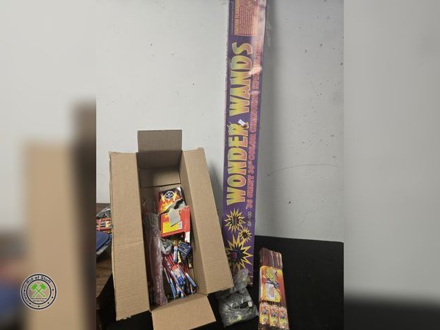 Lot 53-645 - Box of Misc Un-Used Fireworks - Bottle Rockets, Giant Sparklers and more (BSMT)