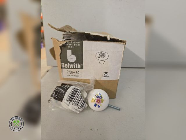 Lot 53-523 - Box of 25 Individual Cabinet Door Knobs - New. (B5B)