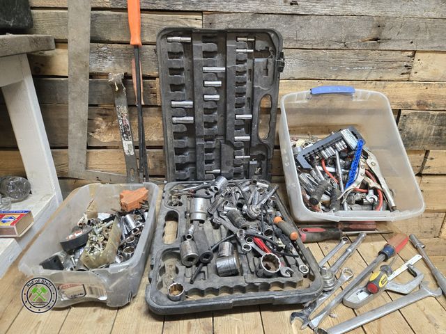 Lot 53-2007 - Large Lot of Assorted Tools - Sockets, Socket Wrenches, Screwdrivers, Wrenches and more