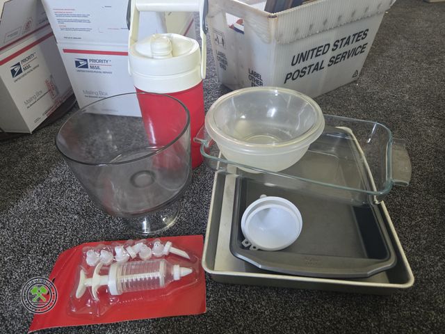 Lot 53-542 - Baking Pan and Dish Lot - Includes: Glass Bowl, Glass Pedestal Dish and more