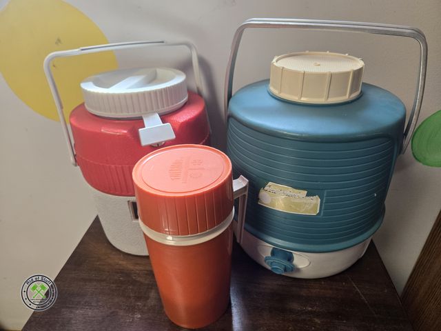 Lot 53-704 - Lot of Vintage Insulated Beverage Coolers (BSMT-3)