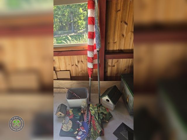 Lot 53-734 - null Outdoor Decor Lot - American Flags, Decorative Flags, Birdhouses and more