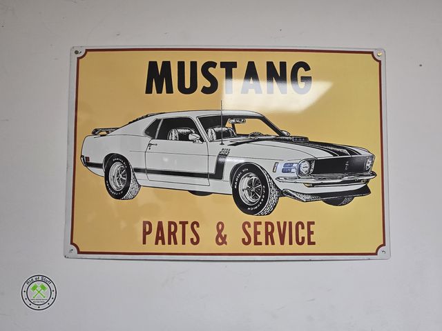 Lot 53-677 - Metal Mustang Parts &amp; Service Wall Sign