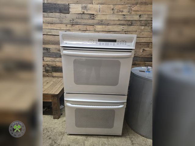 Lot 53-950 - New GE Double Oven Range GE White Electric Double oven - New