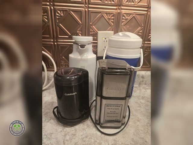Lot 53-585 - Electric Coffee Grinders, Thermos and Insulated Beverage Carrier