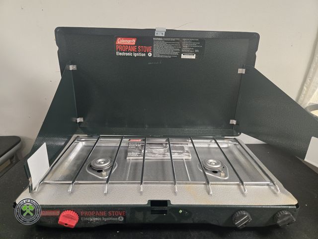 Lot 53-661 - Coleman Electronic Ignition Propane Stove - Appears like new (BSMT)