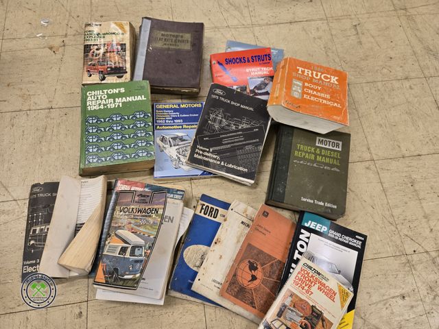 Lot 53-991 - Large Lot of Vintage Car Manuals, Chilton Automotive manuals books and more