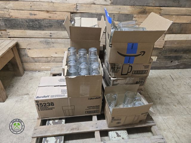 Lot 53-1047 - Pallet Lot Full of Boxes of Misc Bar Restuarant Glasses, Beer Mugs and Cups