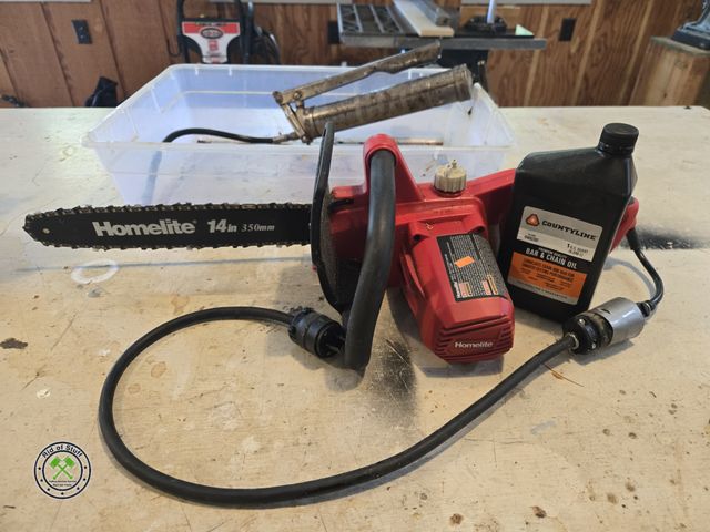 Lot 53-710 - Homelite 14" Bar Electric Chainsaw - Works