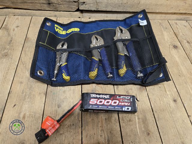 Lot 53-807 - Lot of Misc Sized and Type of Hand Wrenches and 2 Cell Lipo Battery (D2B)