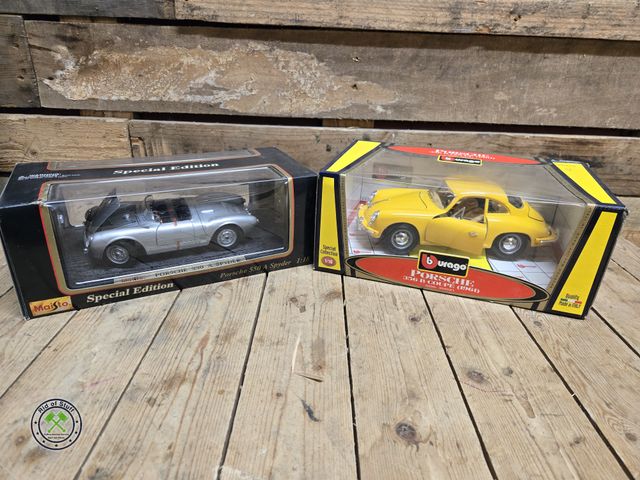 Lot 53-3117 - 2 New Die Cast Metal Porsche Cars in Boxes (D2B)