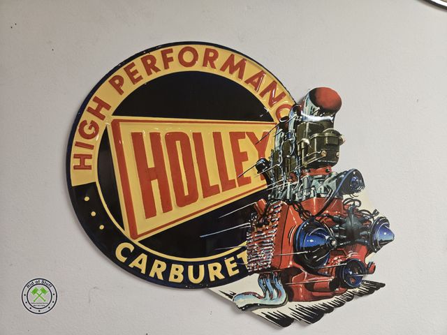 Lot 53-671 - Metal Holley Carburetor Wall Sign - 14"x16"