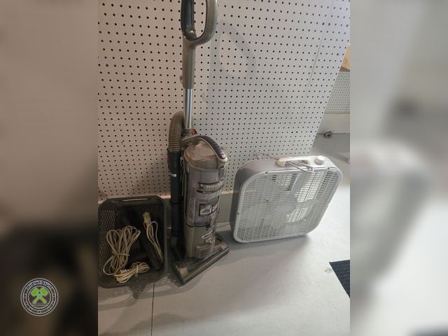 Lot 53-638 - Shark Navigator Bagless Vacuum with attachments and Box Fan